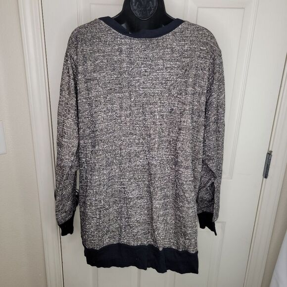 Avenue beaded floral pullover sweatshirt 22/24 - Picture 4 of 6